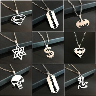 15 Phong Cách Nam Thép Không Gỉ Vòng Cổ Flash Hero Batman CSGO Logo Mặt Dây Chuyền Vòng Cổ Đẹp