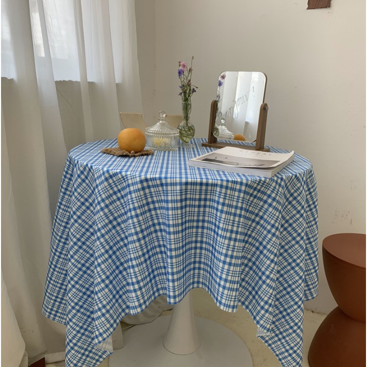 Khăn trải bàn caro chất liệu PVC cao cấp không thấm nước dùng làm phông nền chụp ảnh picnic dã ngoại