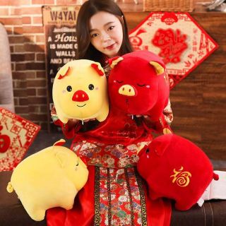 Heo May Mắn 30 cm (Đỏ)