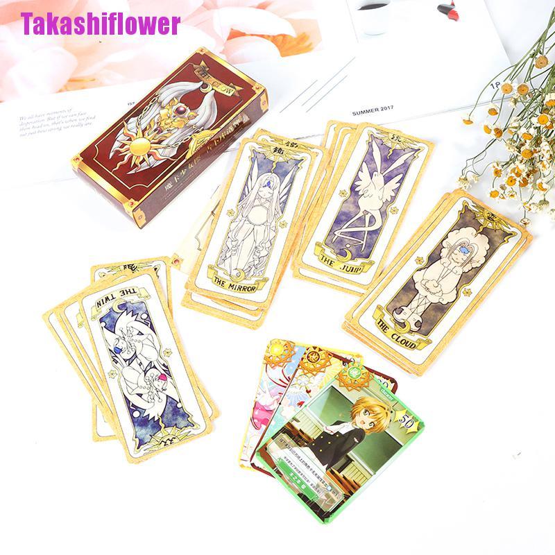 1 Bộ Thẻ Bài Tarot + + 1 Bộ Thẻ Bài Anime Thủ Lĩnh Thẻ Bài Sakura