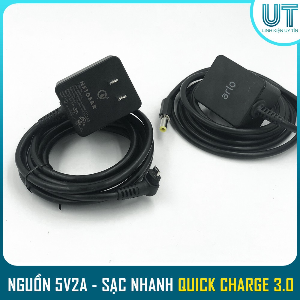 Nguồn Adapter sạc nhanh 5V2A MicroUSB và 5.5 DC - Có sạc nhanh Quick Chager 3.0 ( Hãng Netgear )