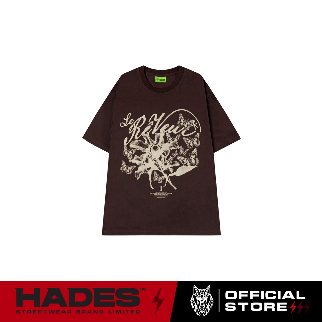 Áo Thun Tay Lỡ Unisex LE RÊVEUR 100% Cotton - HADES Brand Chính Hãng