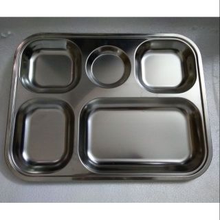 @FRESHIP 99K@ KHAY CƠM PHẦN INOX 5 NGĂN