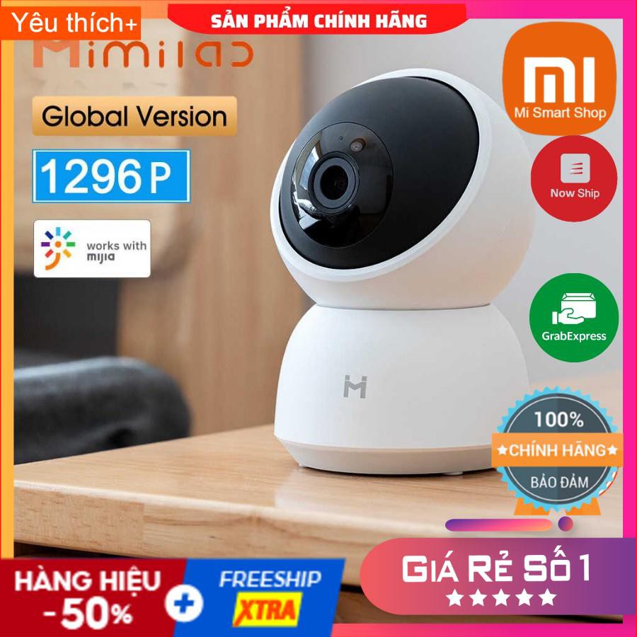 Camera Xiaomi Imilab A1 Ip Wifi Thông Minh 3mp 1296p Xoay 360 - SP Chính Hãng