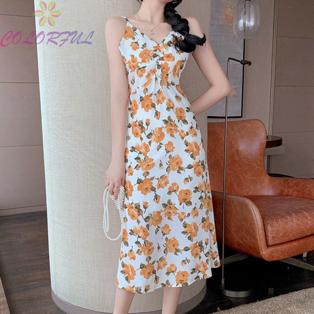 Đầm Maxi Hai Dây Chất Liệu Polyester Thoải Mái Thời Trang Mùa Hè