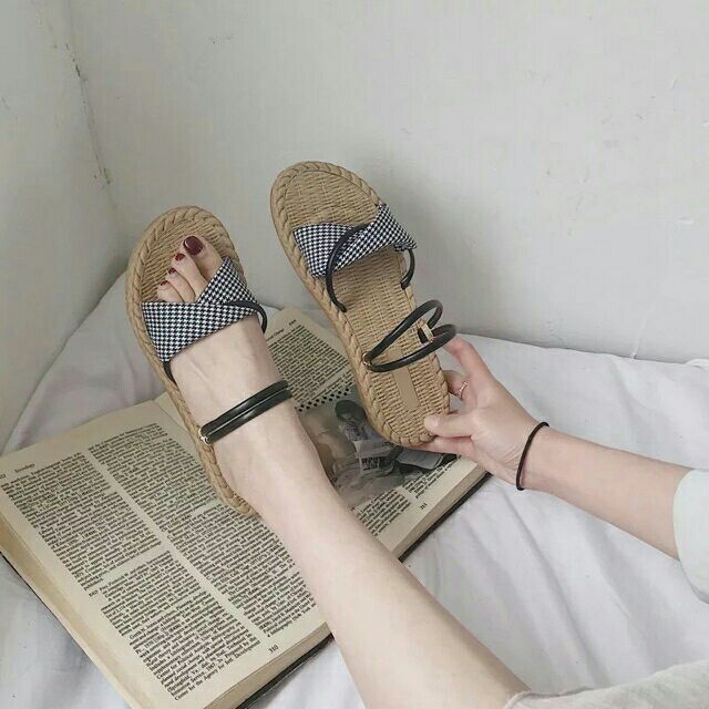 Sandal đế giả cói siêu xinh