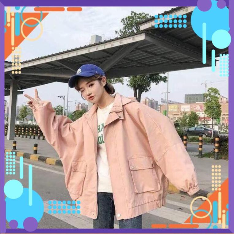 TẶNG QUÀ [Form Bao Đẹp] ÁO KHOÁC KAKI2 LỚP CÓ TÚI HỘP NÚT BẤM FORM RỘNG TẶNG NÓN BÔNG CÚC ĐẸP ..AF | BigBuy360 - bigbuy360.vn