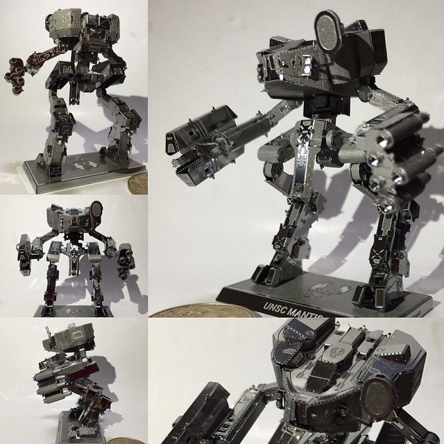 Mô Hình Lắp Ráp 3D Kim Loại Robot UNSC Mantis