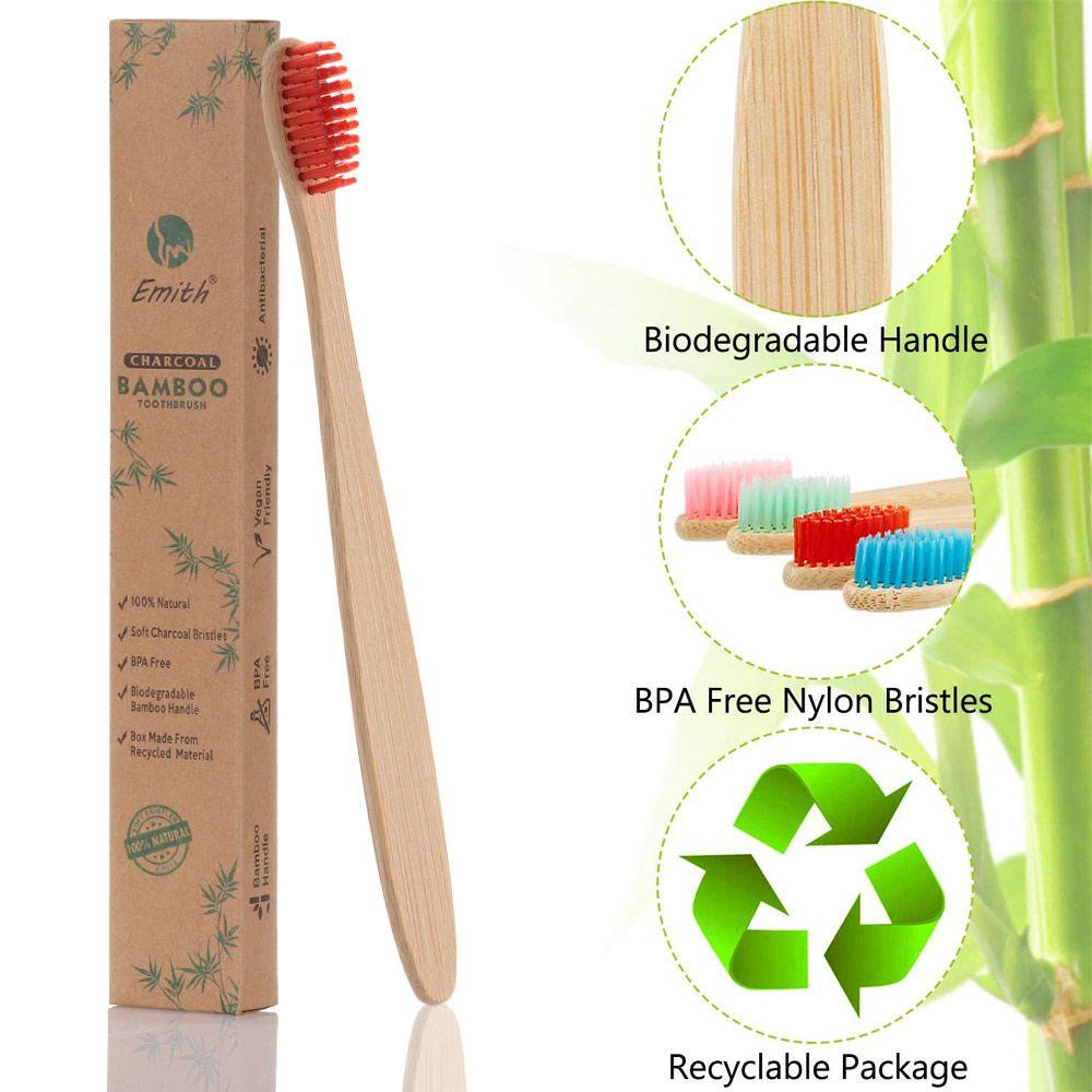Bàn Chải Đánh Răng Thân Thiện Với Môi Trường Bằng Gỗ Tre Thời Trang
