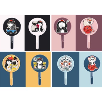 Móc treo dính tường ba anh em gấu MTDT4 bare bear cute molang pusheen gấu brown tonton khủng long hoàng đế mèo capoo