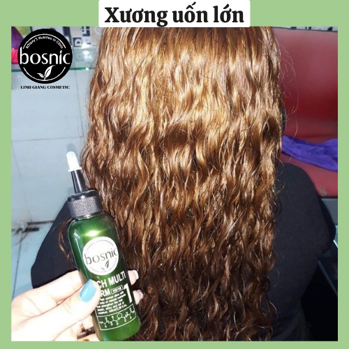 [Dành cho salon chuyên nghiệp] Combo Thuốc Uốn Tóc 100ML Kèm Trục Uốn Lạnh + Giấy Uốn + Chun Và Bao Tay BOSNIC