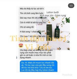 XỊT BƯỞI KÍCH MỌC TÓC