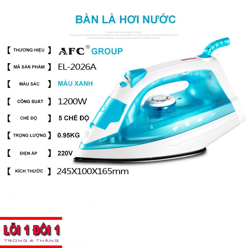 Bàn Là, Bàn Ủi Hơi Nước Cầm Tay Cao Cấp, Chính Hãng - Bàn Là Ủi Khô 2 Chế Độ Tiện Dụng - CÓ BẢO HÀNH