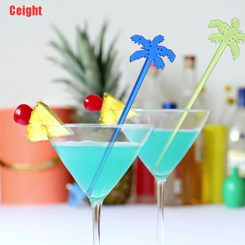 50 Cây Khuấy Cocktail Hình Cây Dừa