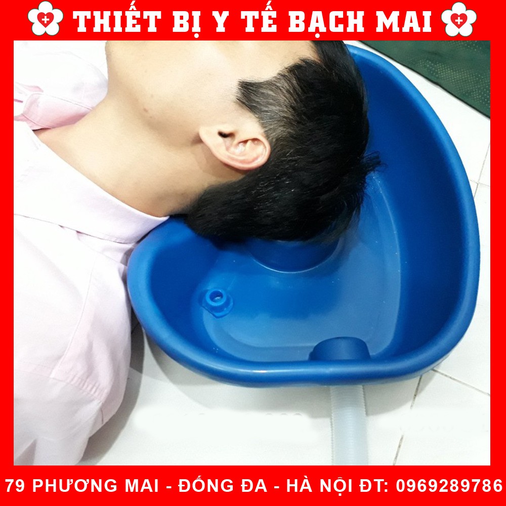 Máng Gội Đầu - Chậu Gội Đầu Tại Giường Cho Người Bệnh [Xanh]