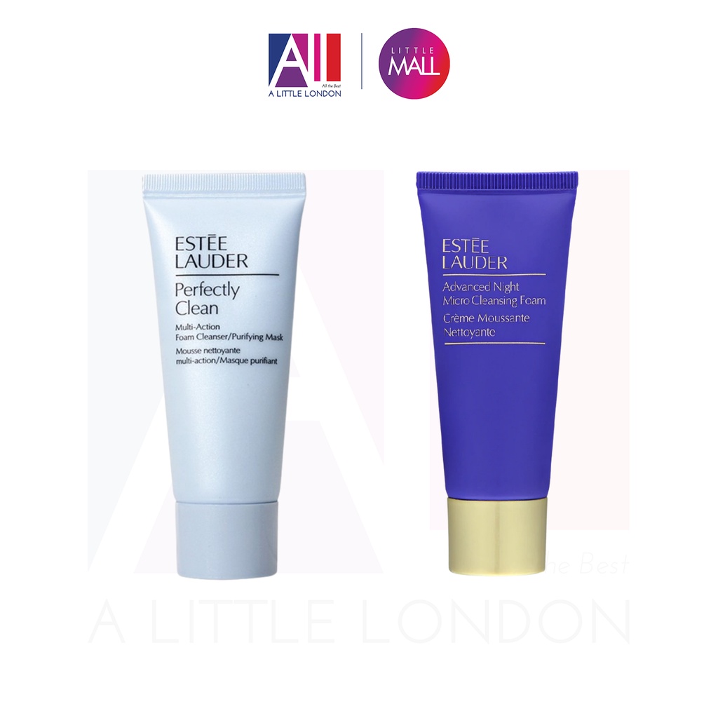 Sữa rửa mặt Estee Lauder Perfectly Clean / Advanced Night Micro Cleansing Foam 30ml tách set (Bill Anh)