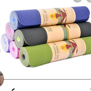 Thảm tập yoga tpe cao cấp 2 lớp 6mm