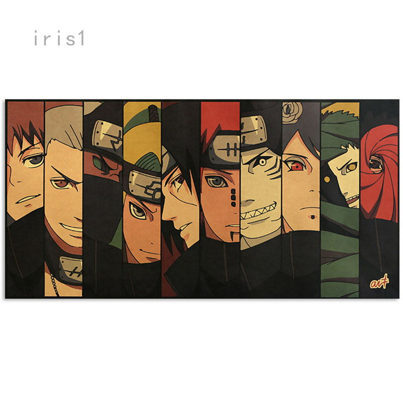 Classic Anime Naruto Figure Poster Room Decoration Home Decor Kraft Paper Wall Posters