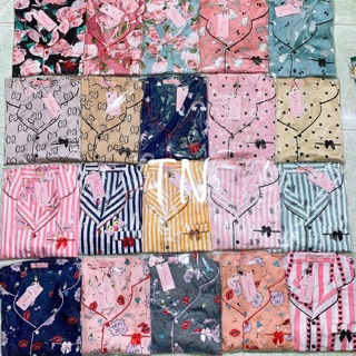 Đồ bộ lụa satin Flamingo