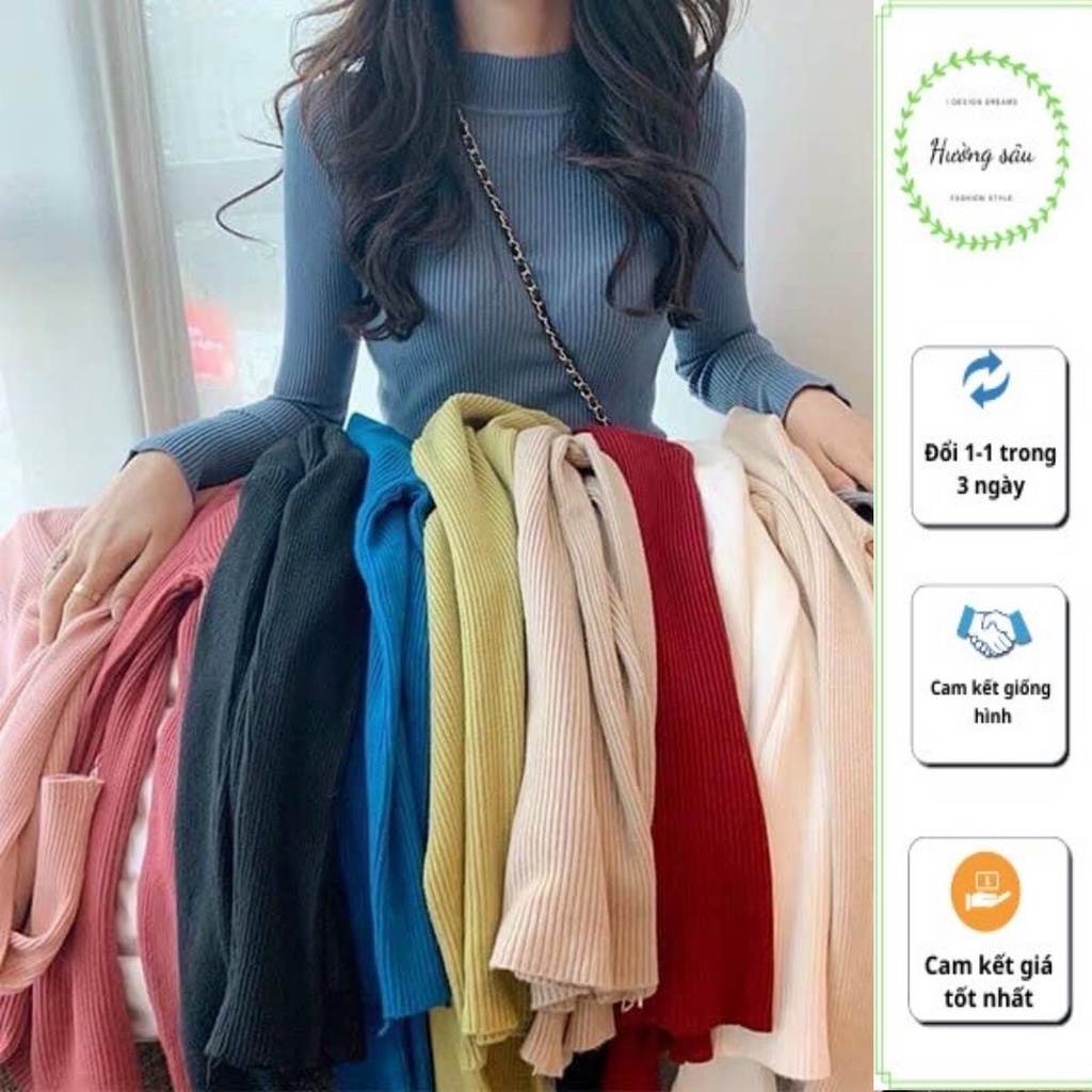 Áo Len Chất Co Dãn  ÁO LEN CỔ 3 PHÂN LOẠI 1 SIÊU HÓT ( kèm ảnh thật)