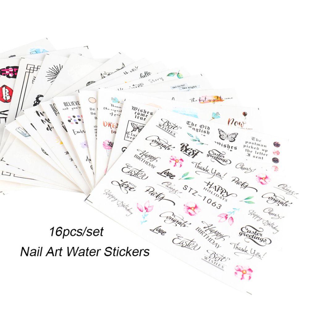 Miếng Dán Trang Trí Móng Tay Hình Rắn / Bướm