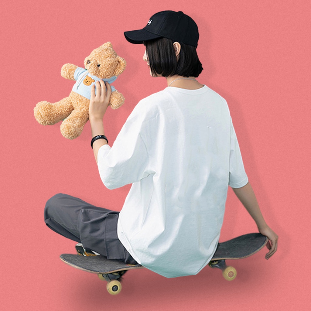 Áo thun nữ tay lỡ freesize phông form rộng Unisex In Hình Mèo BST My World