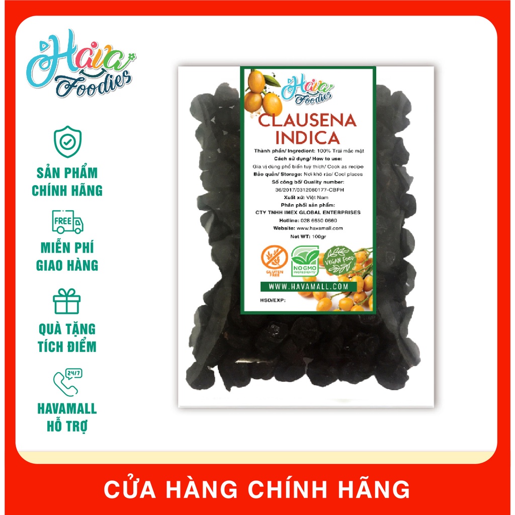 [DATE MỚI NHẤT] Quả Mắc Mật Havafood Gói 120gr