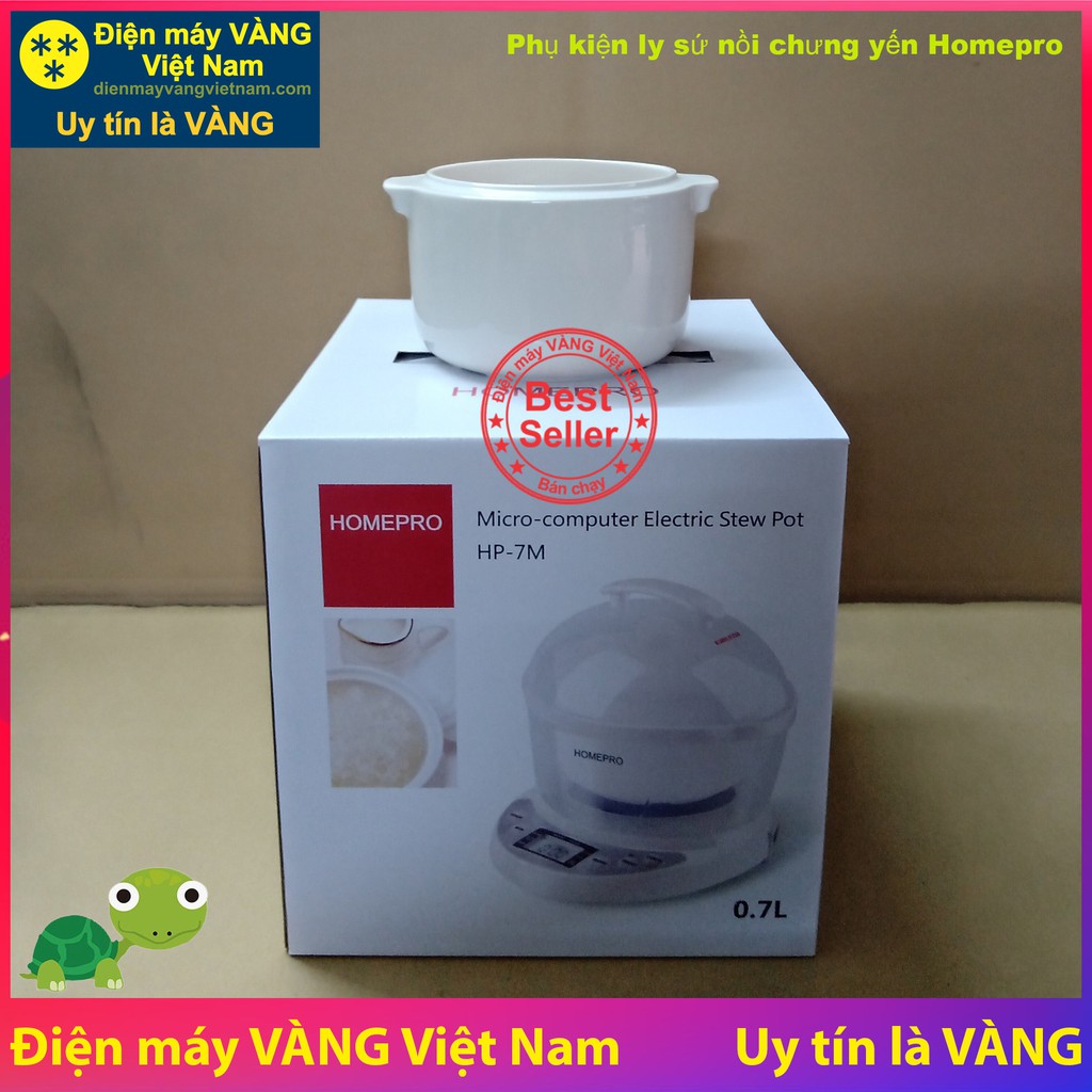 Phụ kiện nồi chưng yến Homepro - Ly sứ