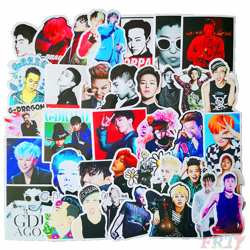 ❉ G-DRAGON - KPOP BIGBANG HipHop Singer Stickers ❉ 50Pcs/Set GD Kwon Ji Yong Waterproof DIY Fashion Decals Doodle Stickers