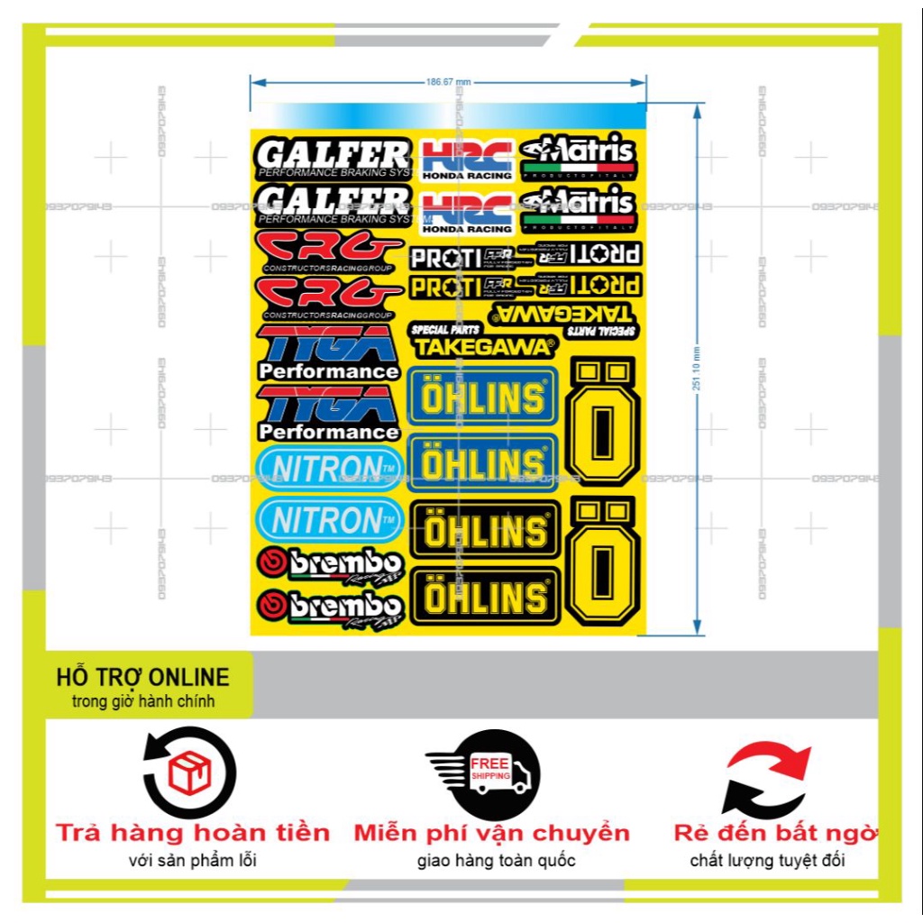 26 LOGO STICKER THƯƠNG HIỆU XE MÁY 01 - SHINDECAL2