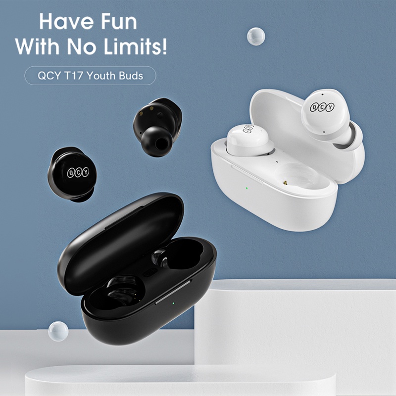 Tai nghe không dây QCY T17 Bluetooth 5.1 độ trễ thấp dùng chơi game ENC/gọi thoại