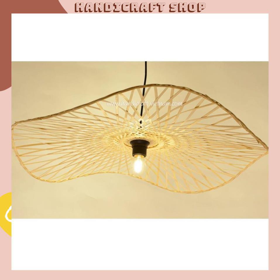 Lồng đèn thả trần mây tre - Hình lá sen - Hàng xuất khẩu - HANDICRAFT SHOP