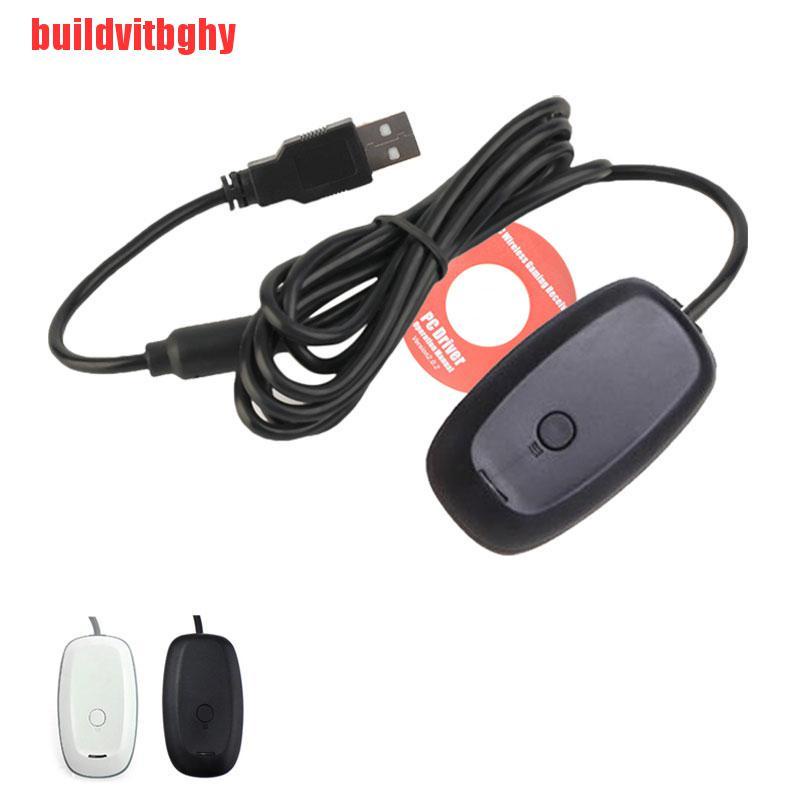 {buildvitbghy}Black Gamepad USB Wireless For Xbox 360 Receiver Controller Adapter Gaming OSE