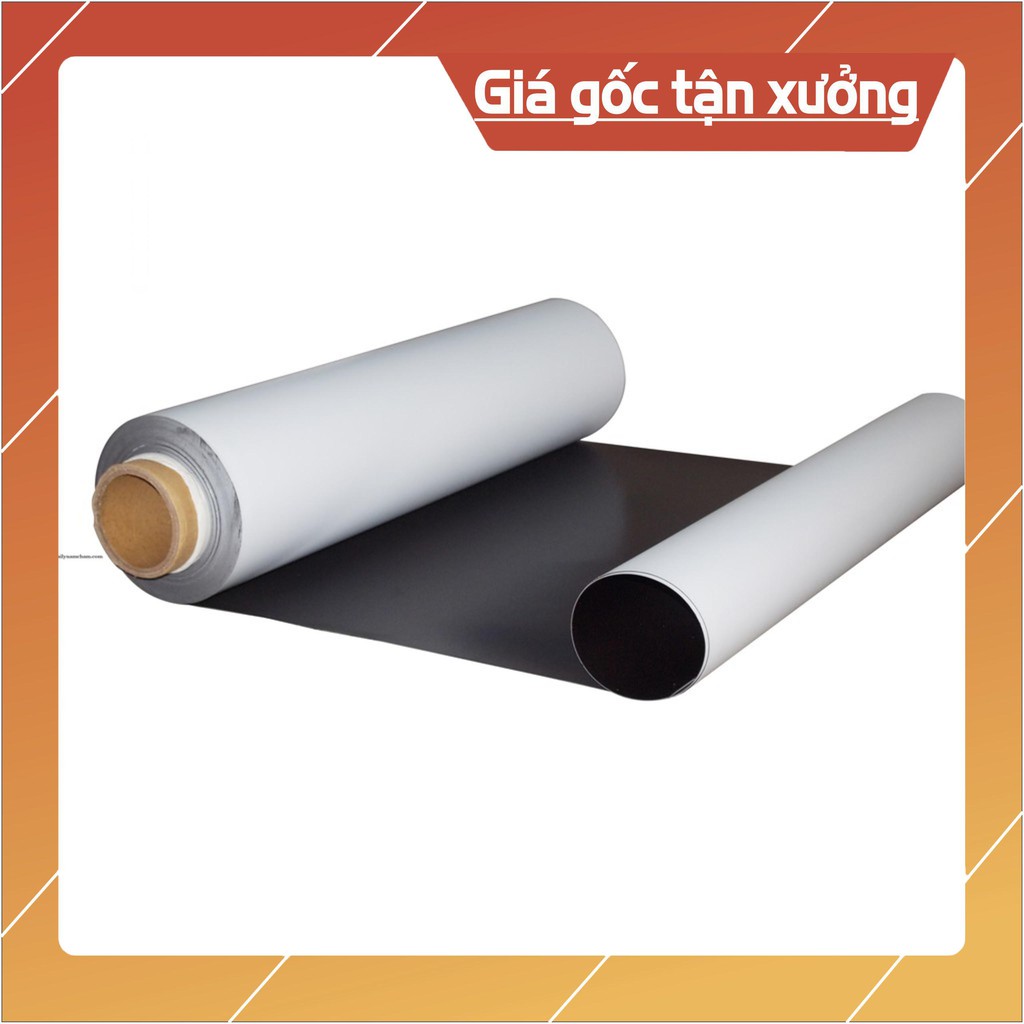 [Xả Kho] Nam châm dẻo Nhật Trắng dày 0.75mm, 620x0.75x1000mm. 1 mét nam châm dẻo nhật 0,75mm.
