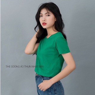 Áo thun cổ tim form rộng siêu xinh