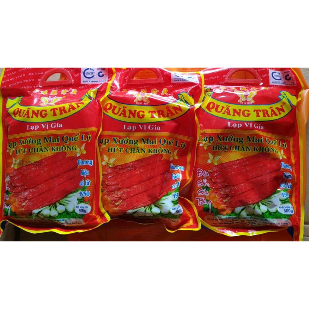 Lạp xưởng Mai Quế Lộ Quãng Trân, lạp vị gia, gói 500 gram
