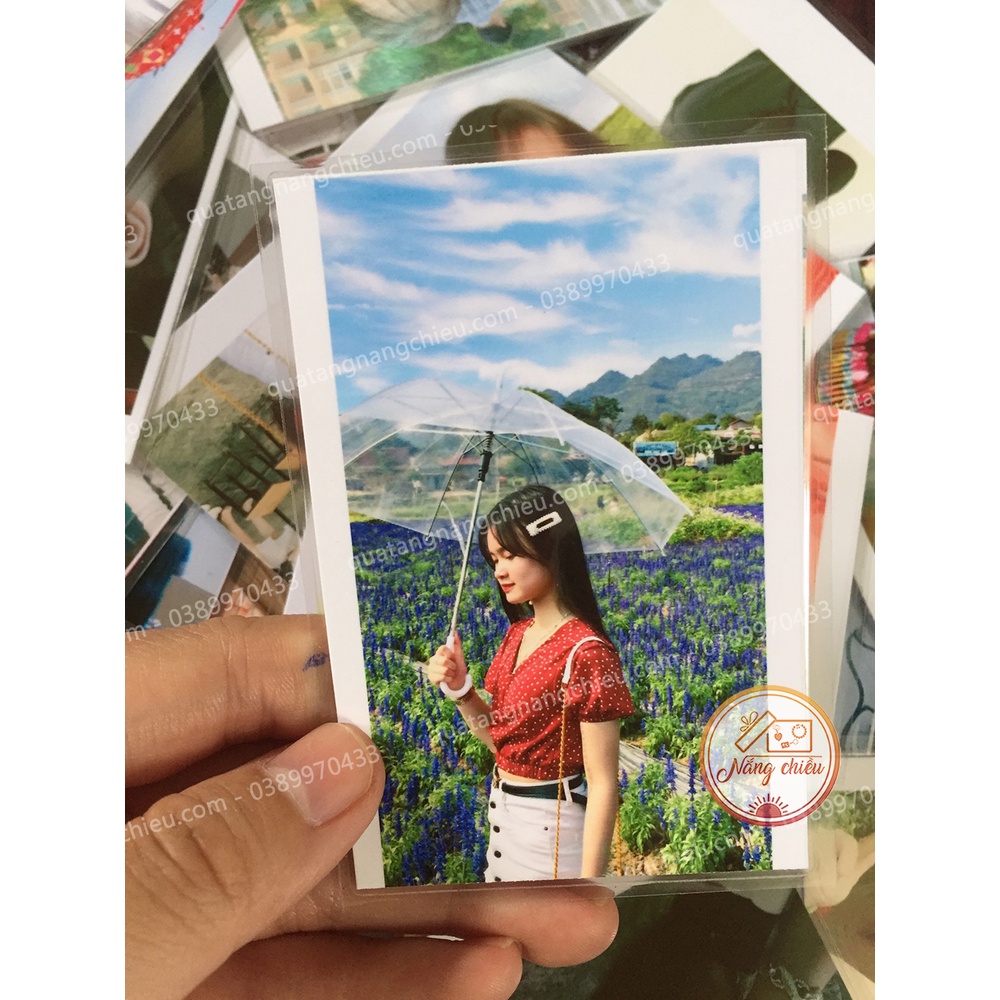 Combo 100 tấm ảnh in ép plastic 2 mặt tràn viền - size 6x9cm - in theo yêu cầu