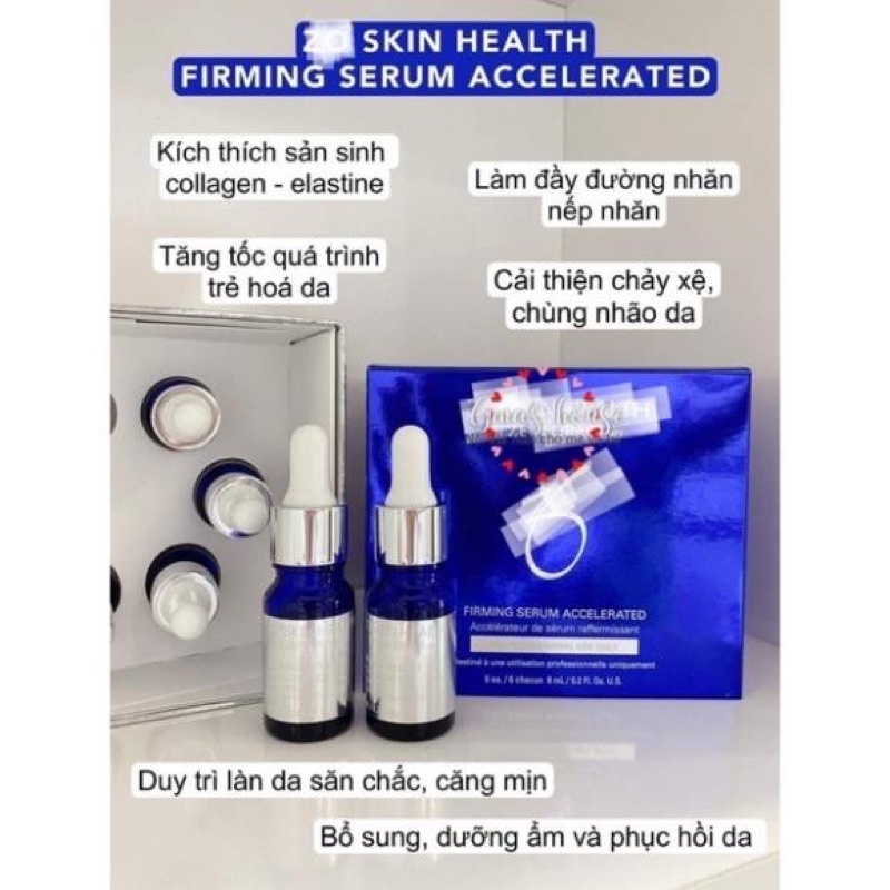 Serum trẻ hóa da ZO Skin Health Firming Serum Accelerated 6 lọ x 8ml
