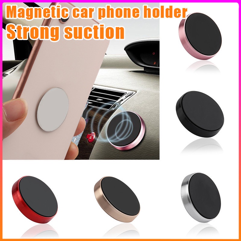 Giá Đỡ Điện Thoại Mini Bằng Kim Loại Hít Nam Châm Ổn Định Cho Xe Hơi