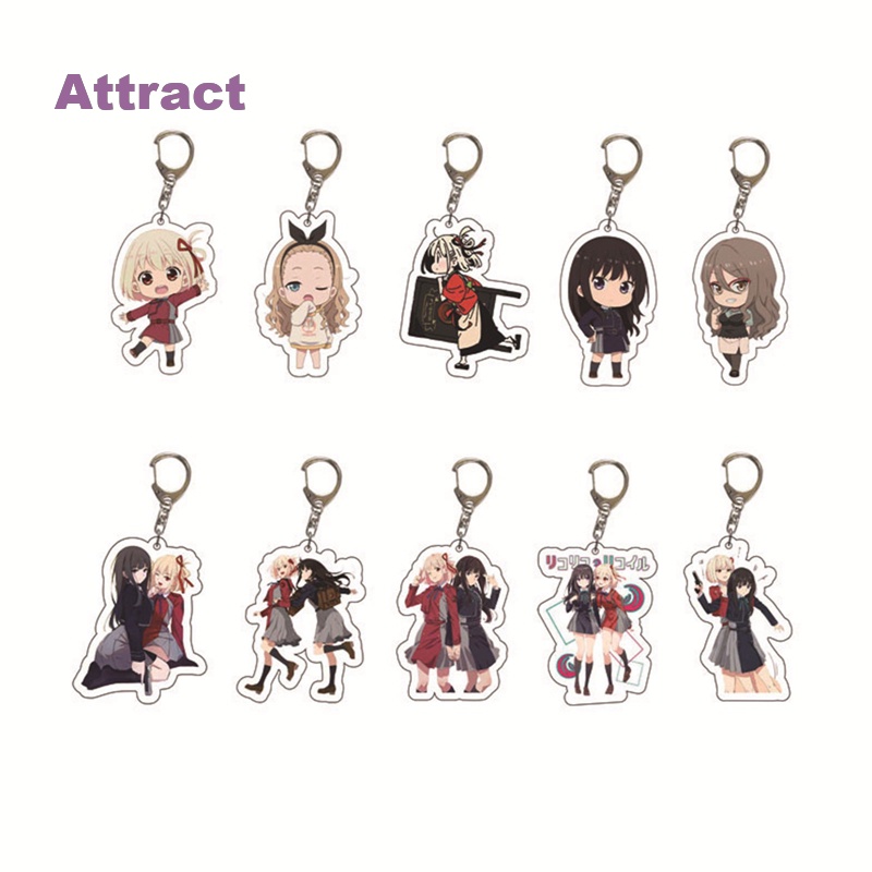 Móc Khóa Acrylic Hình Lycoris Recoil Anime Dễ Thương