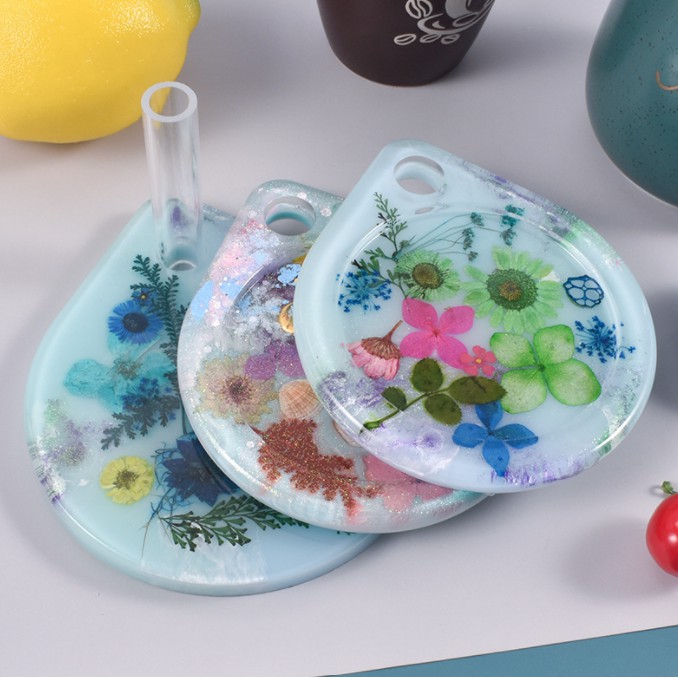 Khuôn resin lót ly hình giọt nước mẫu mới