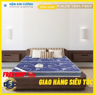 Nệm bông ép mix foam ALOE VERA FIBER chính hãng đệm Kim Cương chất lượng tốt giá rẻ BE103