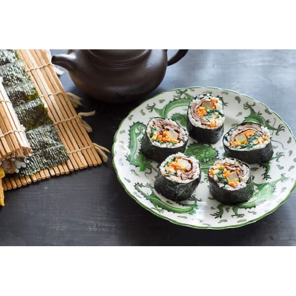 Combo 5 món kimbap hấp dẫn ( Rong biển 10 lá, Củ cải vàng, xúc xích, mành tre, thanh cua)