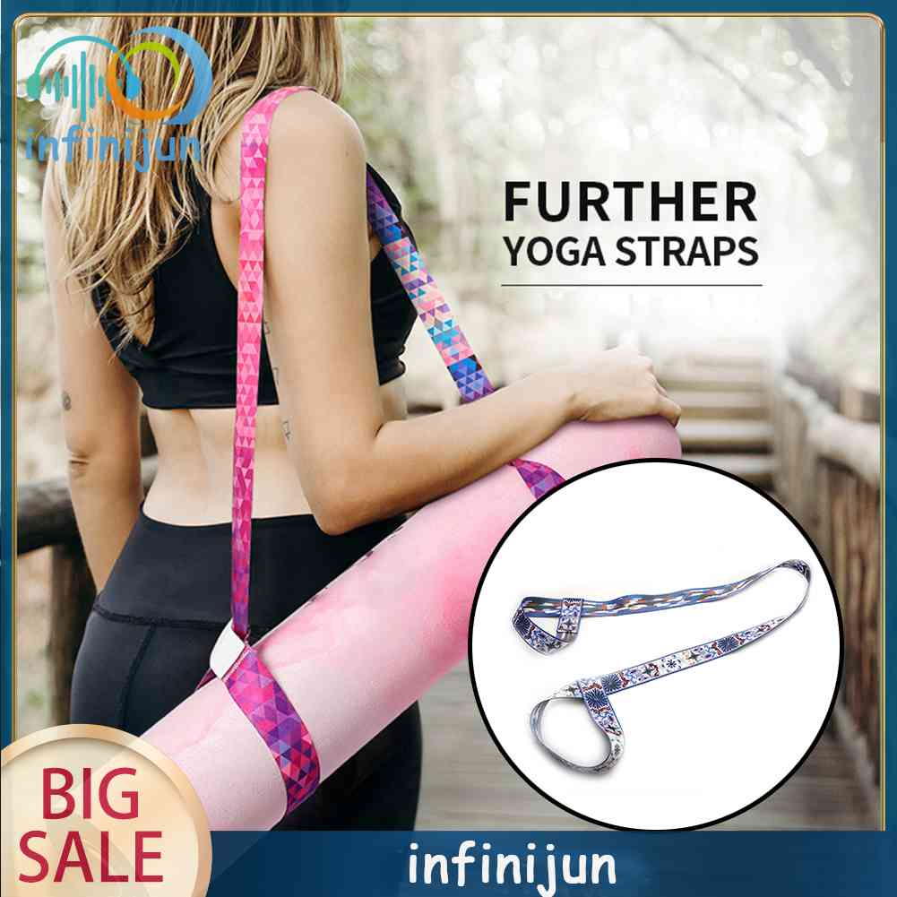 Dây Cột Thảm Tập Yoga Chỉnh Được In Họa Tiết Xinh Xắn