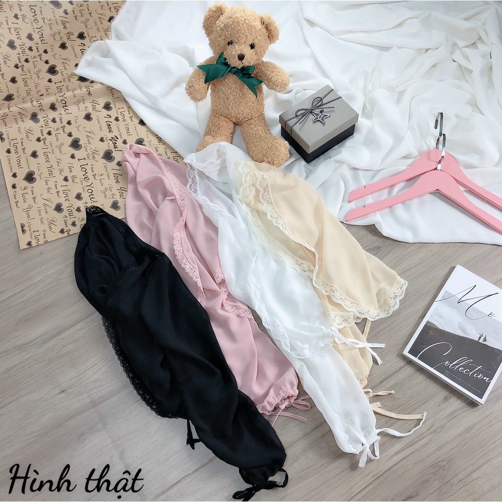 ÁO KHOÁC CROPTOP VIỀN REN