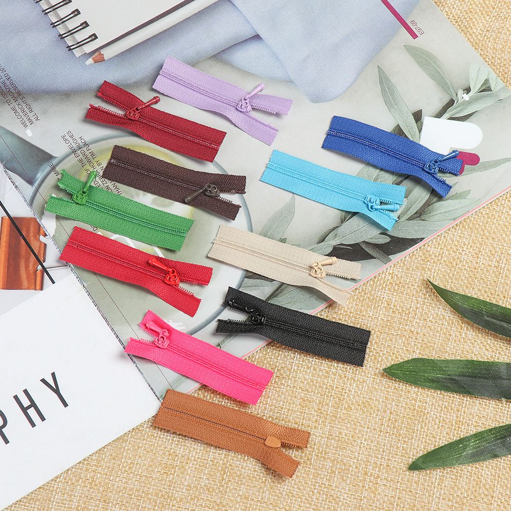 5 Khóa kéo mini 5x1.7cm chất lượng cao dùng để may quần áo búp bê/ đồ thủ công diy 20 màu tùy chọn