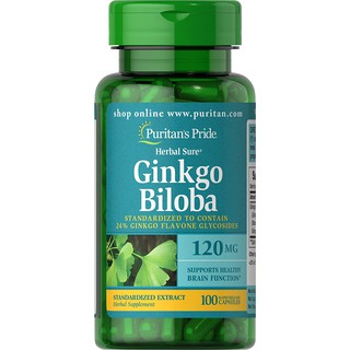 Viên Uống Hỗ Trợ Não Bộ Puritan Ginkgo Biloba