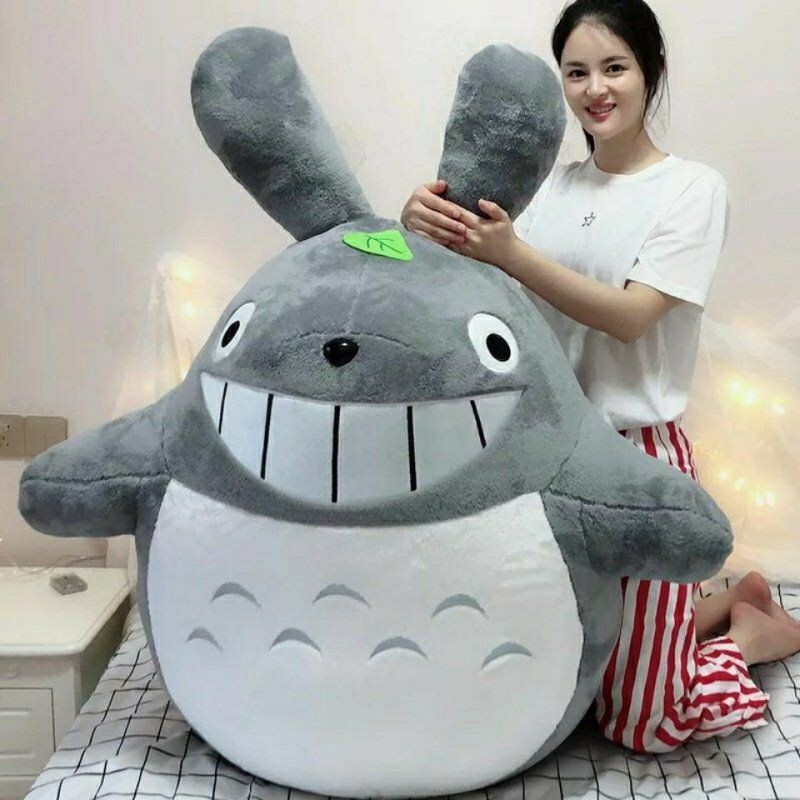 Cô gái búp bê Totoro dễ thương Đồ chơi sang trọng Đồ chơi gấu trúc búp bê giường búp bê gối quà sinh nhật
