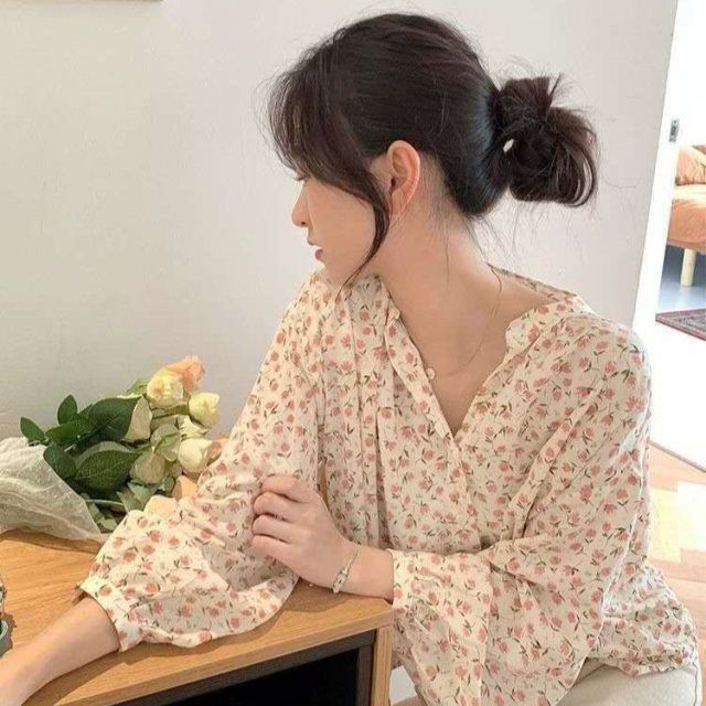 Áo Sơ Mi Chiffon Tay Rộng Kiểu Hàn Quốc Thiết Kế Xinh Xắn Cho Nữ | BigBuy360 - bigbuy360.vn
