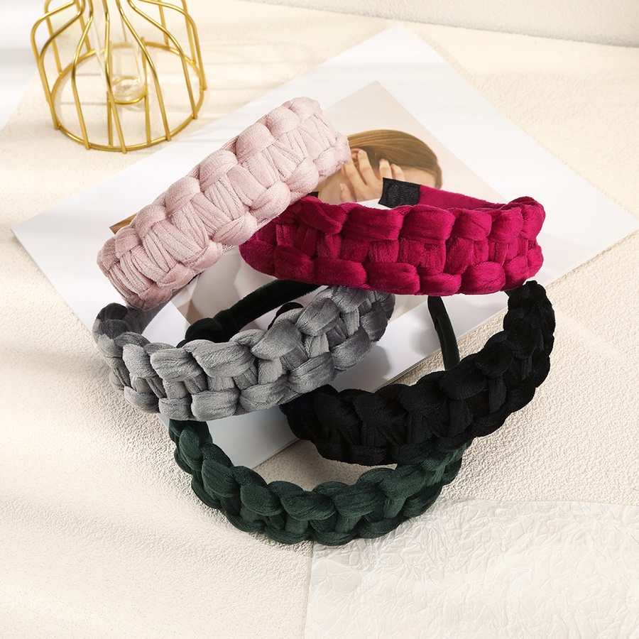 Băng đô bằng nhung bản rộng phong cách Hàn Quốc cho nữ